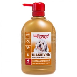 Шампунь-кондиционер для собак MrBruno гипоаллергенный (350 мл)