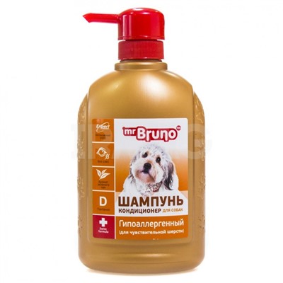 Шампунь-кондиционер для собак MrBruno гипоаллергенный (350 мл)