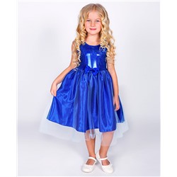 82515-ДН18, Нарядное синее  платье для девочки 82515-ДН18