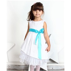 78213-ДН16, Белое нарядное платье для девочки 78213-ДН16