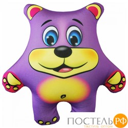 Игрушка «Медведь» (Аи02жив35, 27х26, Фиолетовый, Кристалл, Микрогранулы полистирола)