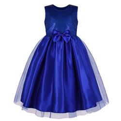 82513-ДН18, Нарядное синее платье для девочки 82513-ДН18
