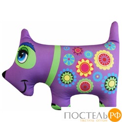 Игрушка «Собака» (Аи02жив10, 37х27, Фиолетовый, Кристалл, Микрогранулы полистирола)
