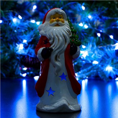 Фигура "Дед Мороз с елкой на плече" 10х10х22см