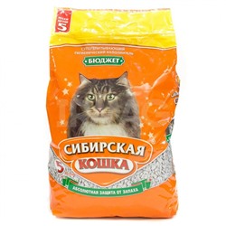 Наполнитель Сибирская Кошка впитывающий Серия Бюджет (5 л)