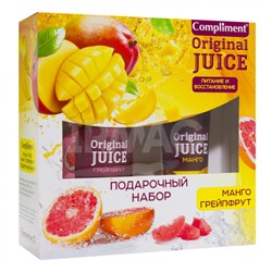 Набор Compliment Original Juice № 1491 Манго-грейпфрут (мыло-уход для рук + бальзам для рук)