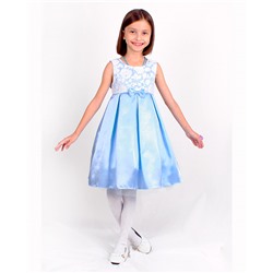 82625-ДН18, Голубое нарядное платье для девочки 82625-ДН18
