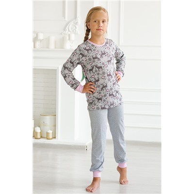 Family Look - Пижамы Оленята в комплекте женская+детская