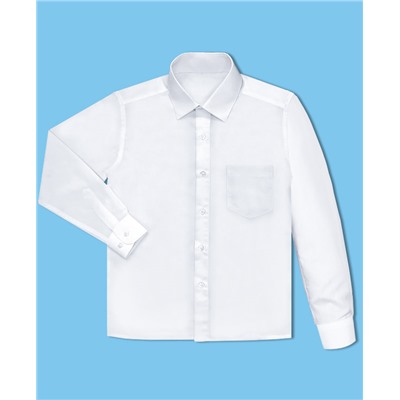 2990-ПМС17, Белая рубашка для мальчика 2990-ПМС17