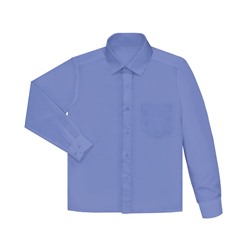 189014-ПМС17, Синяя школьная рубашка для мальчика 189014-ПМС17