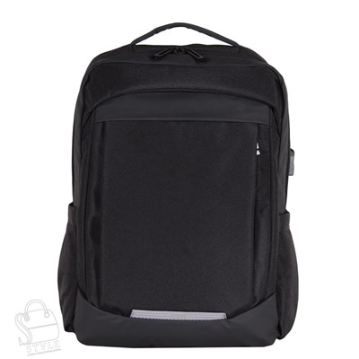 Рюкзак мужской текстильный 2608S black S-Style