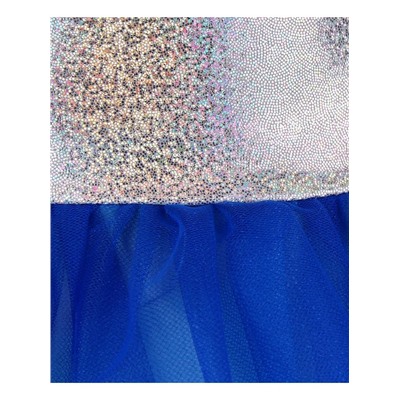 Нарядное серебряное платье для девочки 83275-ДН20