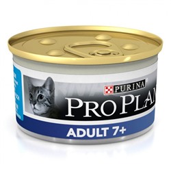 Корм для кошек Pro Plan Adult старше 7 лет Мусс тунец в консерве (85 г)