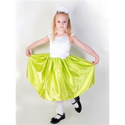 Нарядное салатовое платье для девочки 84354-ДН20