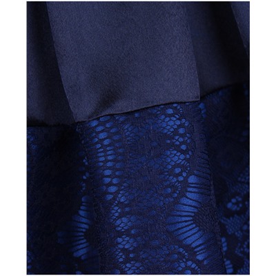 Синяя школьная юбка для девочки в складку 83139-ДНШ19