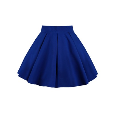 Синяя юбка для девочки в складку 83846-ДНШ19