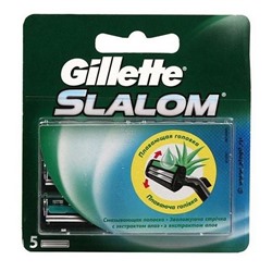 Сменные кассеты Gillette Slalom Алоэ, 5 шт.