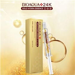 Увлажняющая эссенция для лица 24k Золота и гиалуроновой кислотой Bioaqua Gold Hydra Essence , 10 мл