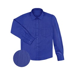Синяя рубашка для мальчика 68137-ПМ18