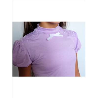 Водолазка (блузка) школьная для девочки из трикотажа 84706-ДШ22