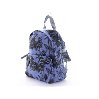 Рюкзак женский текстиль/кож.зам V4752 Blue