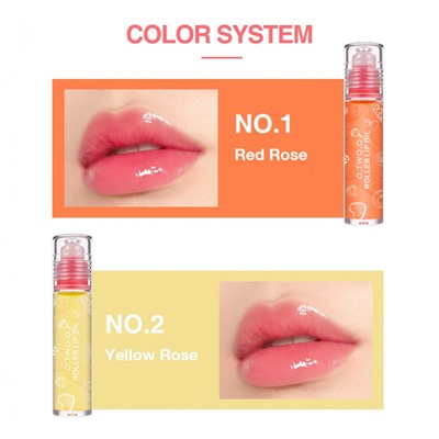 Бальзам для губ O.TWO.O Roller Lip Oil Yellow Rose №2 6,5g