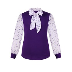 Фиолетовый  джемпер (блузка) для девочки 80926-ДШ19