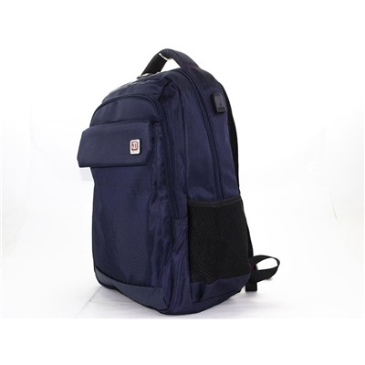 Рюкзак молодежный текстиль/жесткая спинка 20036 Blue