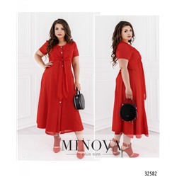 Платье №366-красный