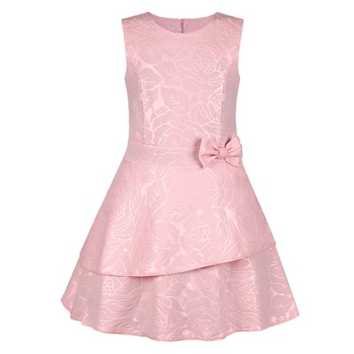Розовое платье для девочки 8414-ДН19