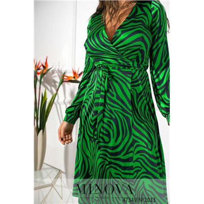 Платье №2033-зеленый