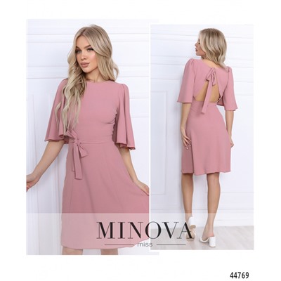 Платье №0101-розовый