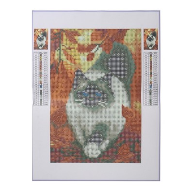 Алмазная мозаика с полным заполнением «Кошка» 20х30 см