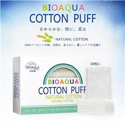 Хлопковые подушечки BIOAQUA Cotton Puff, 100 шт