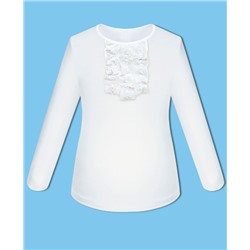 78785-ДШ18, Белая школьная блузка для девочки 78785-ДШ18