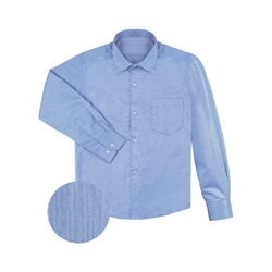 Синяя школьная рубашка в полоску на мальчика 29931-ПМ21