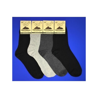Пирамида носки мужские М-5 хлопок светло-серые