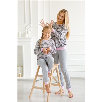 Family Look - Пижамы Оленята в комплекте женская+детская