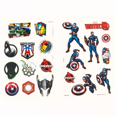 Игровой набор Игровой набор "Мстители" сделай маску+переводки, Капитан Америка  MARVEL