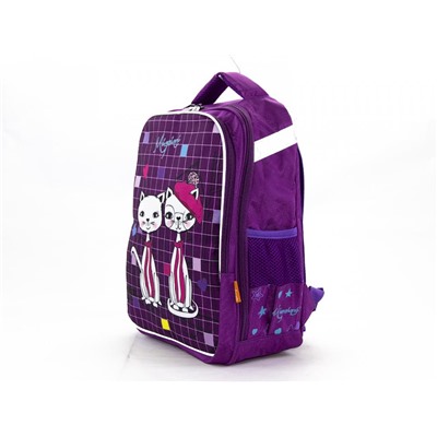 Рюкзак школьный формовой/жесткая спинка 8706 Purple