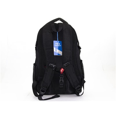 Рюкзак молодежный текстиль/жесткая спинка 10205 Black