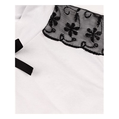Белая водолазка (блузка)  для девочки 84702-ДШ22