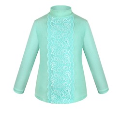 Бирюзовая блузка для девочки 83113-ДШ19