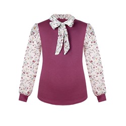 Джемпер (блузка) для девочки с шифоном 80928-ДШ19