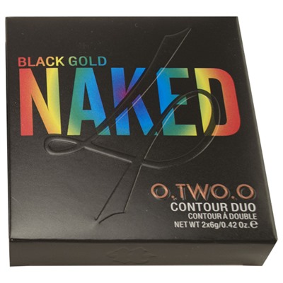 Пудра O.TWO.O Naked Black Gold Contour Duo Highlight & Brown № 4 2*6 g