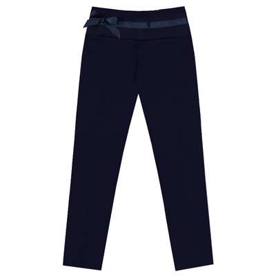 Синие школьные брюки для девочки 82482-ДШ20