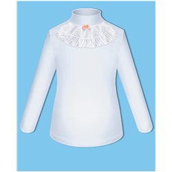 Школьная белая блузка для девочки 78842-ДШ18