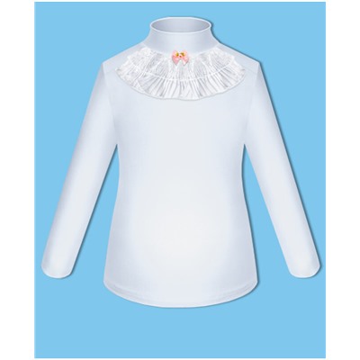 Школьная белая блузка для девочки 78842-ДШ18