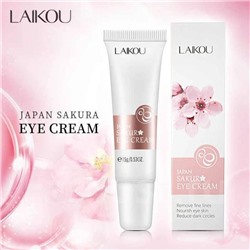 Антивозрастной крем для век с сакурой Laikou Japan Sakura Eye Cream, 15 гр.