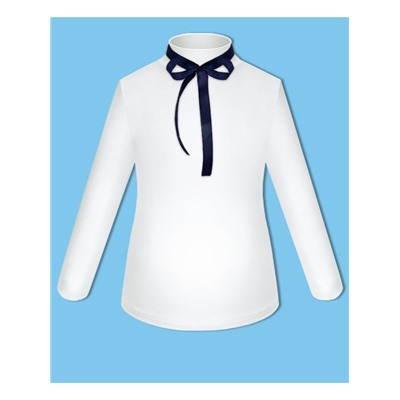 Белая школьная водолазка (блузка) для девочки 84691-ДШ22
